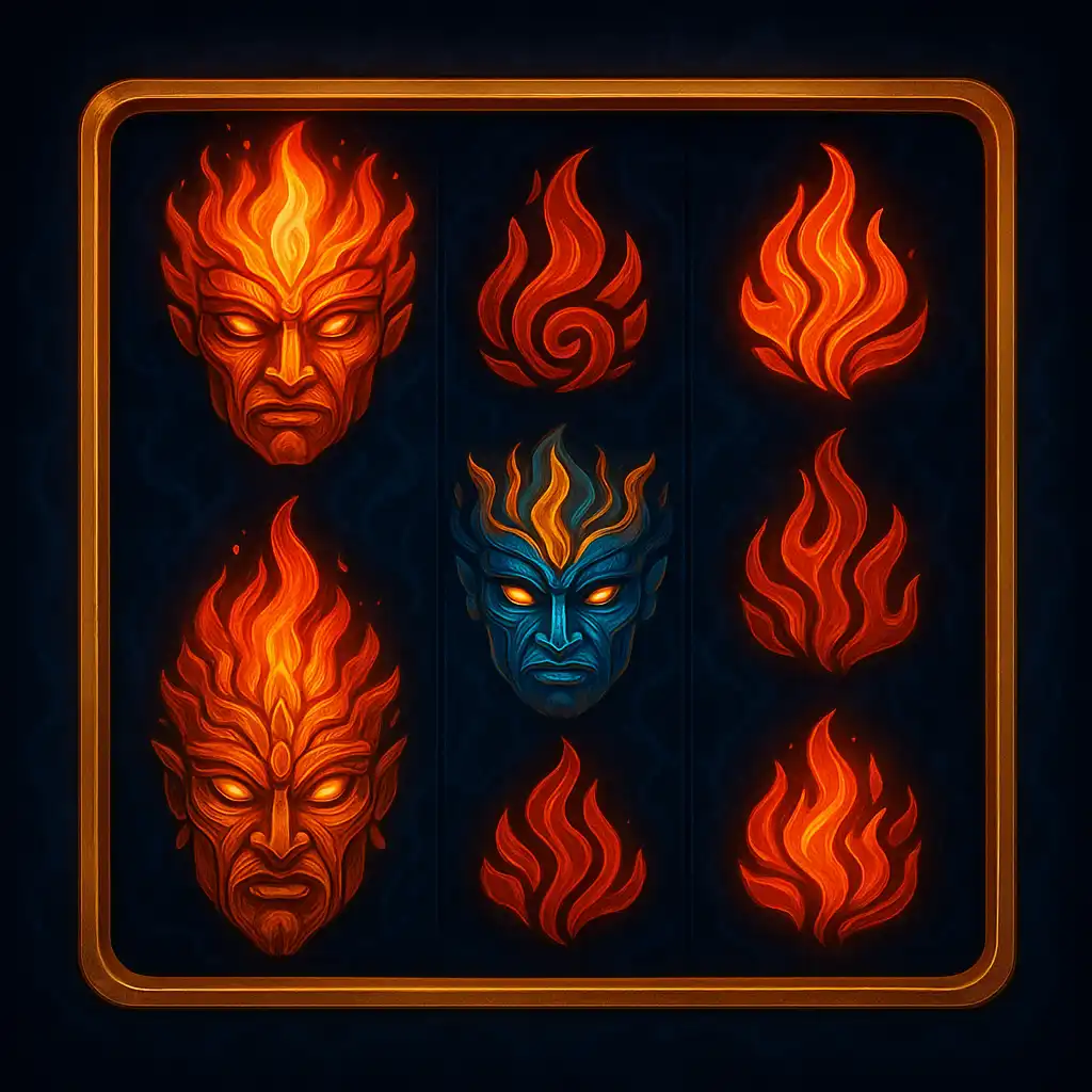 9 Masks Of Fire slot game tile